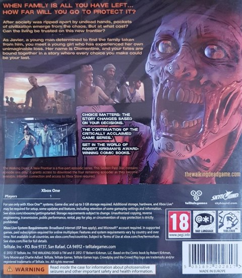 The Walking Dead Telltale Series New Frontier nowa